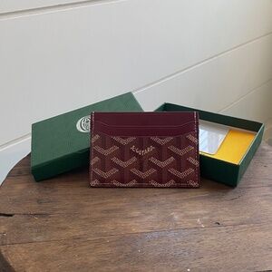 Red goyard cardholder        (Never used)